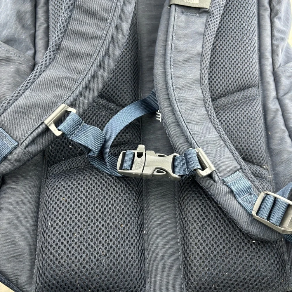 The North Face Blue Backpack with Durable Design and Versatile Functionality